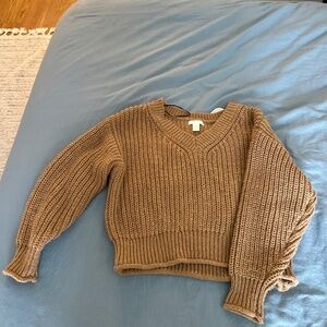 Cropped Knot Sweater